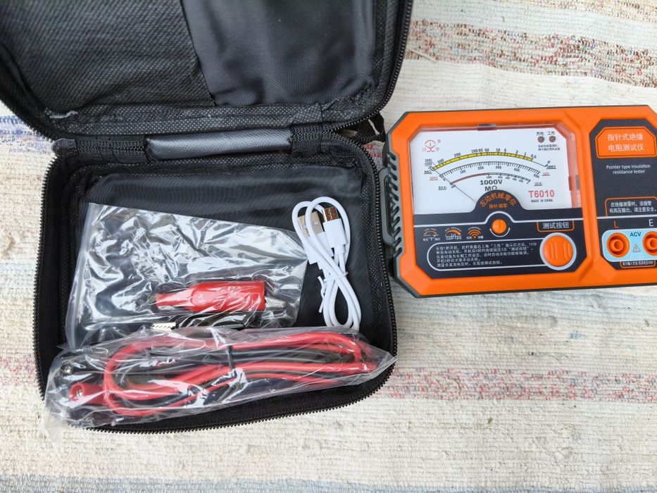 Testador de resistência isolamento analógico