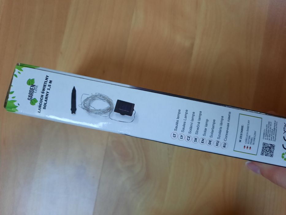 Łańcuch świetlny solarny 1,5m