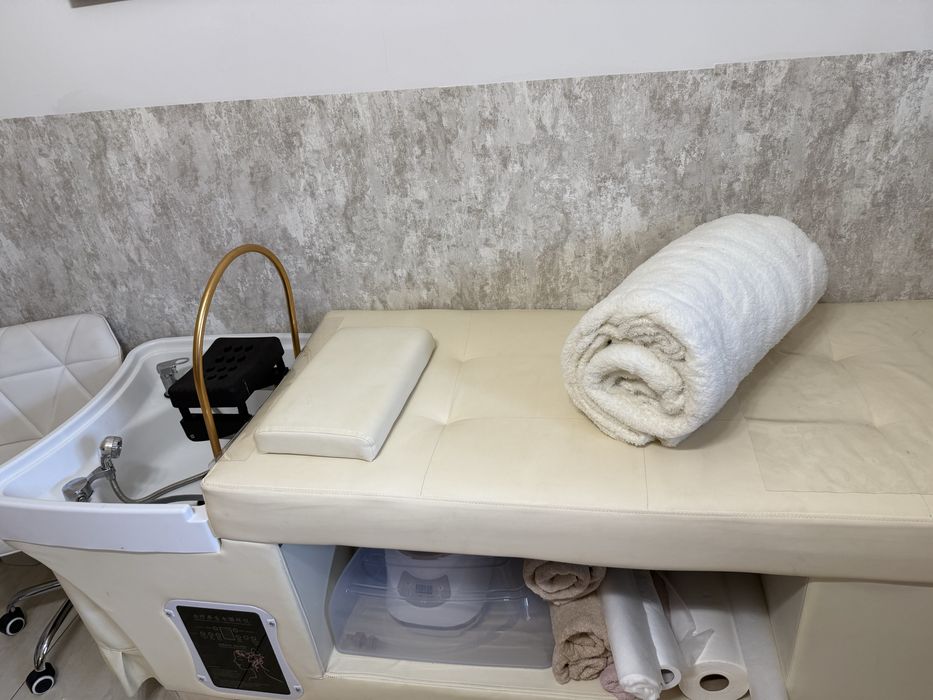 Łóżko headspa kosmetyczne