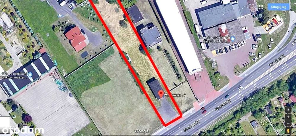 Lokal Magazyn 90m2 + Działka 1800 m2 Wrocławska 97 trasa Kalisz Ostrów