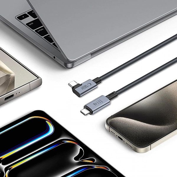 Kabel Tech-Protect UltraBoost Max L USB-C 4.0 (prosty) / USB-C 4.0 (ką