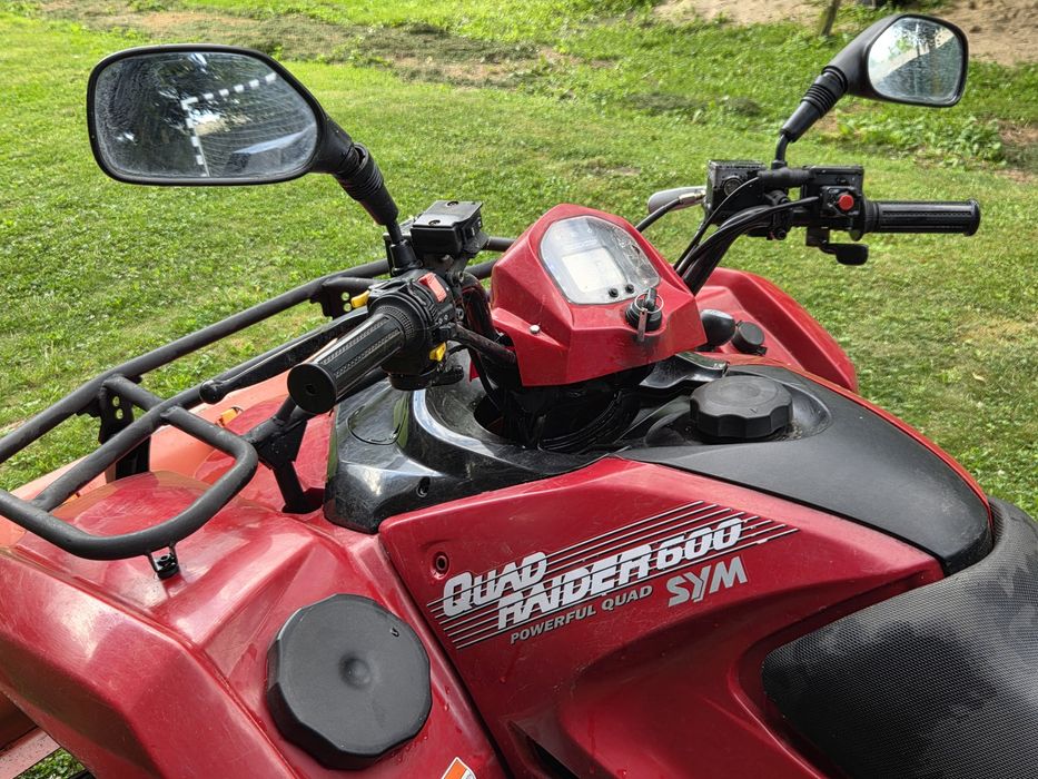 Quad Sym Raider 600 ,4x4,Pług, zarejestrowany