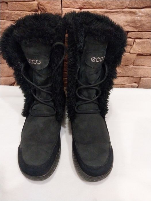 Ботинки ECCO кожа, мех