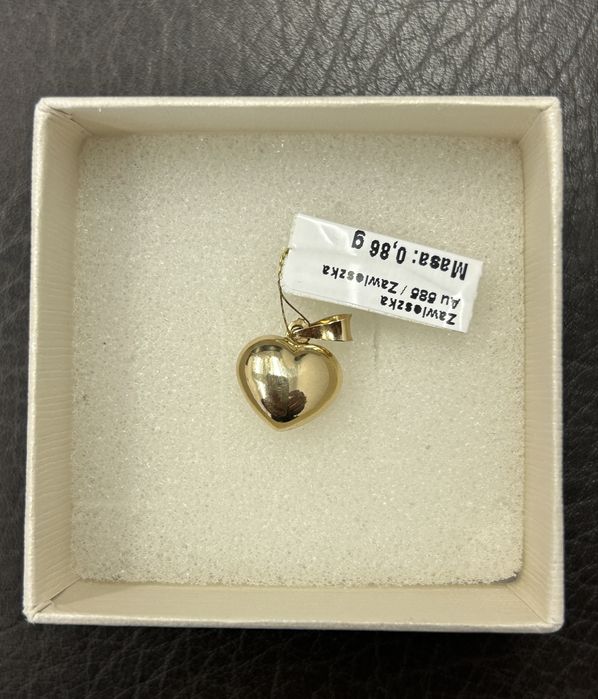 Serce zawieszka złota 585 14k