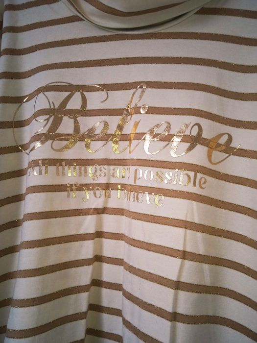 Golf w paski duży rozmiar nowy