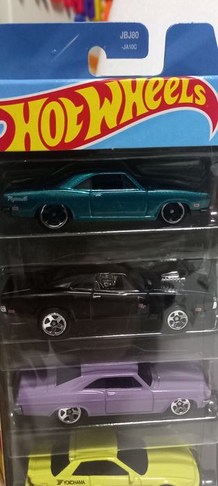 Pack 5 fast furious hot wheels