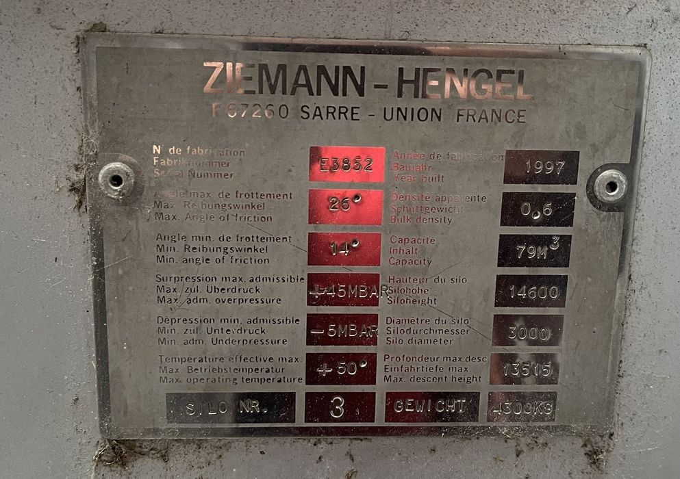 Silosy Zeppelin 6 sztuk