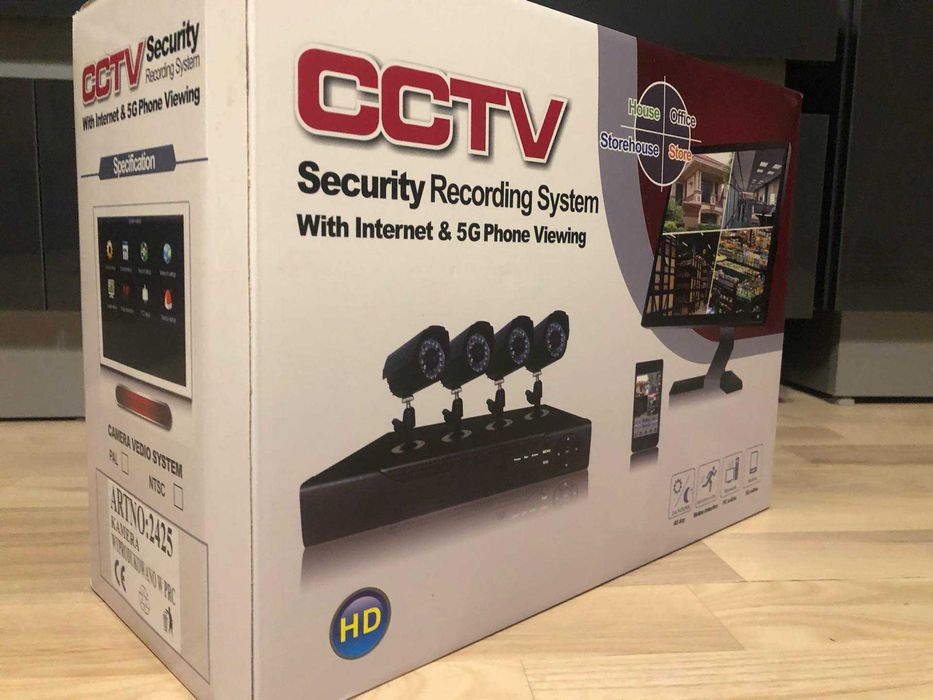 Zestaw kamer, monitoring dzień/noc 5 MPX Full HD