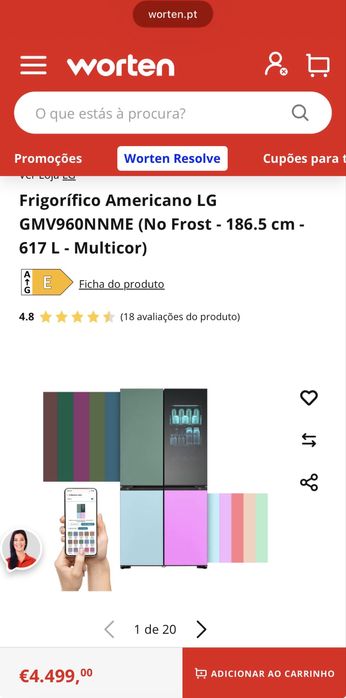Frigorifico Americano LG No Frost
