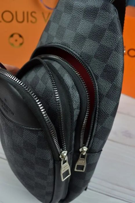 Сумка мужская слинг Louis Vuitton Луи Виттон чоловіча сумка слінг
