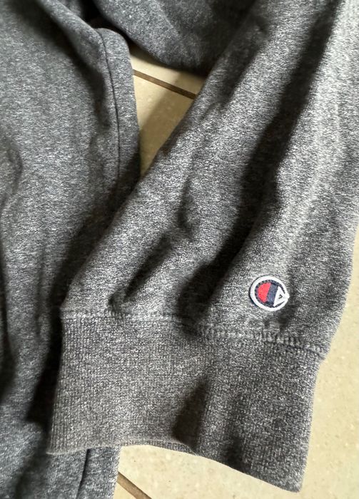 Champion bluza kangurka grafit z kapturem , logo XL męska, super stan