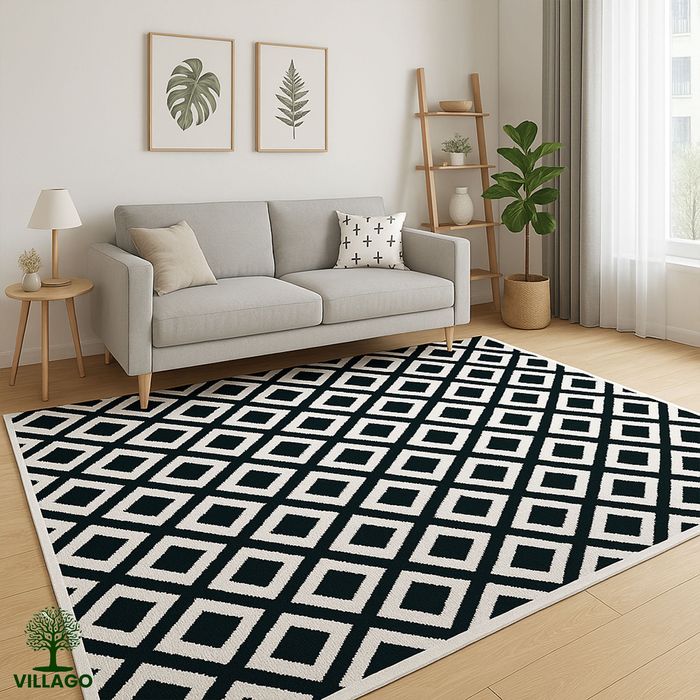 NOWY Dywan Villago Home POLO 160x230 cm Wzór Szary Japandi Pętelkowy!