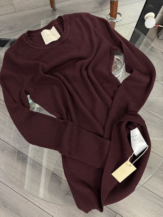 Кофта лонгслив Maje марсала бургунди бордовый