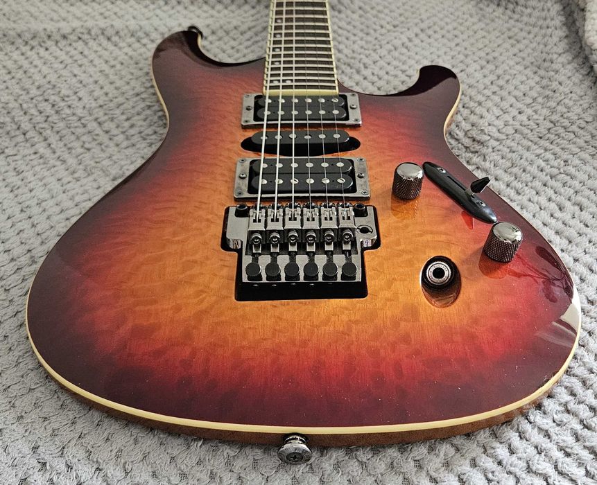 Ibanez Prestige S6570SK STB Made in Japan + case pod S-kę, lo-pro edge