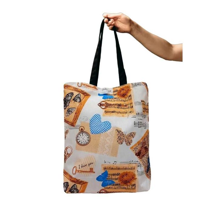 Torba Bawełniana Niebieskie Motyle Ekologiczna, modna i funkcjonalna!