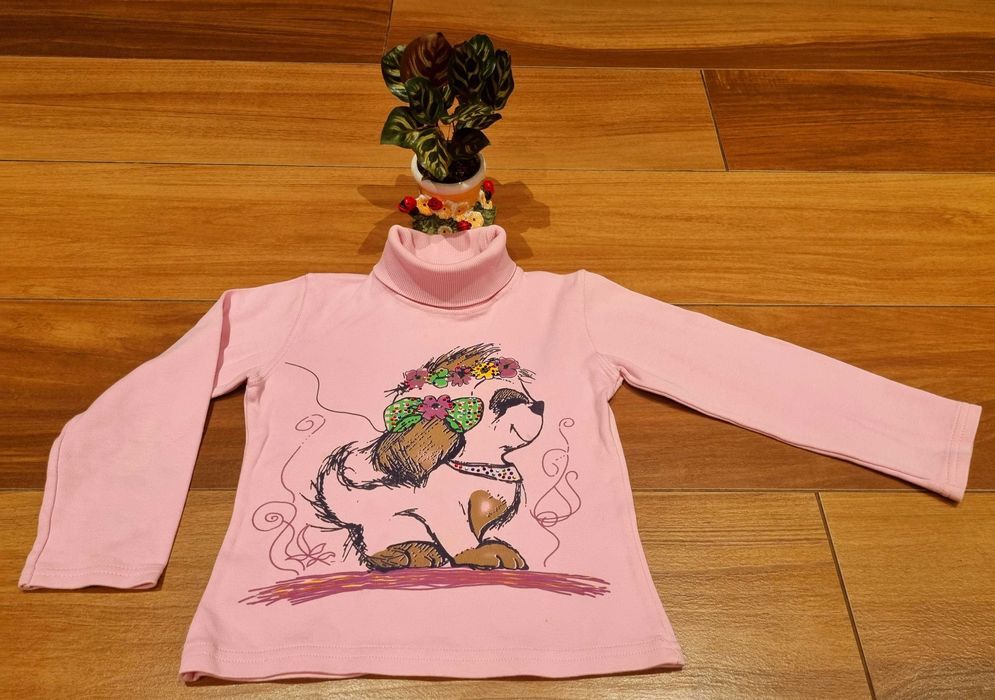 Golf połgolf R 110 bawełna piesek różowy