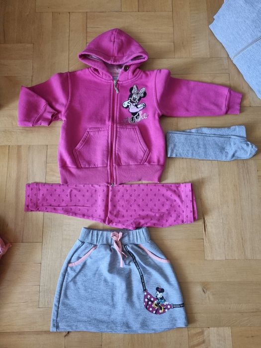Bluza spódniczka i legginsy Minnie Mouse r 104