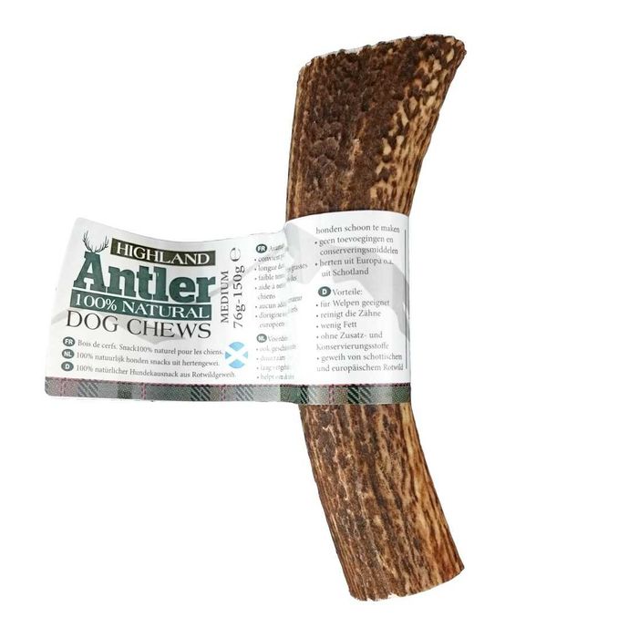 NOVO - Haste de Veado 100% Natural, ANTLER Snack, snack para cão