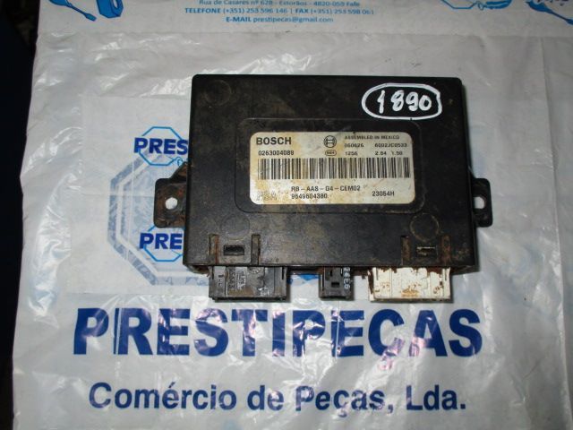 Modulo 9649604380 PEUGEOT 607 2004 2.2 HDI 133CV 4P AZUL SENSOR ESTACIONAMENTO  CITROEN C5 2004 1.6HDI 110CV 5P CINZA