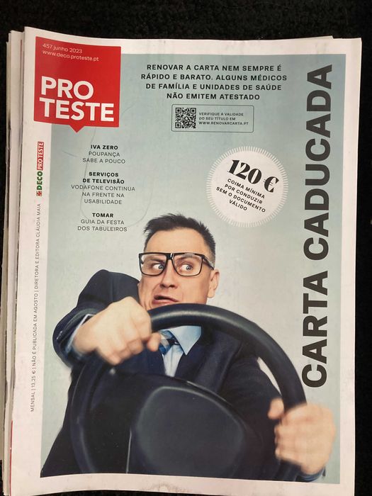 41 revistas Pro Teste, Teste Saúde e Dinheiro & Direitos