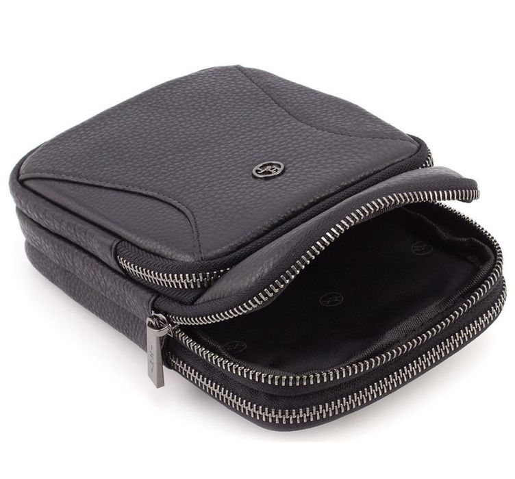 HT Leather маленька чоловіча сумка на пояс Мужская маленькая сумка