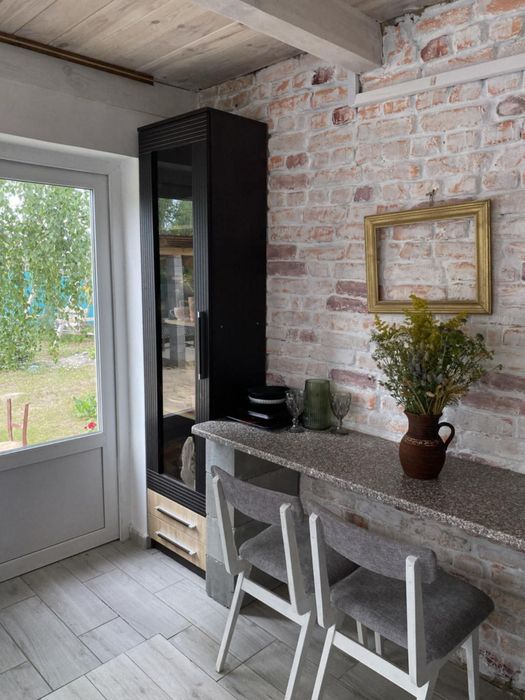 Баня на дровах в екосадибі Тальки біля соснового лісу