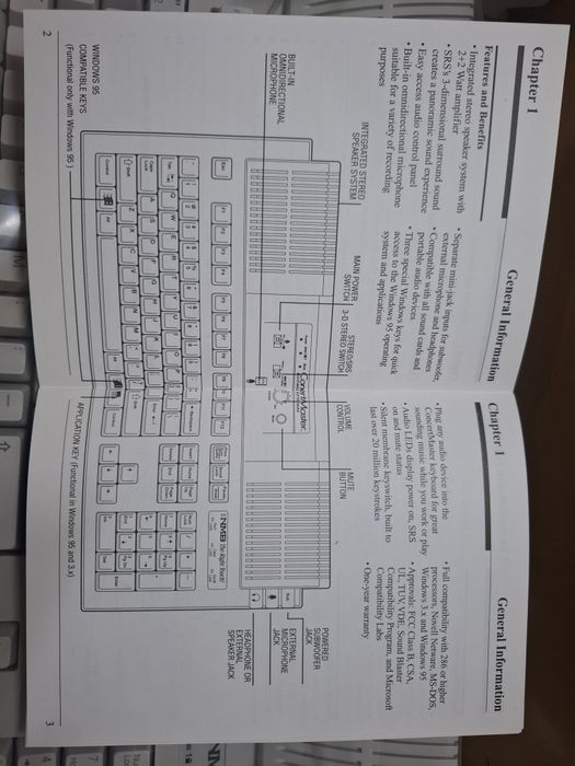 Vendo Teclado Multimédia Clássico Retro NMB RT-9100WIN