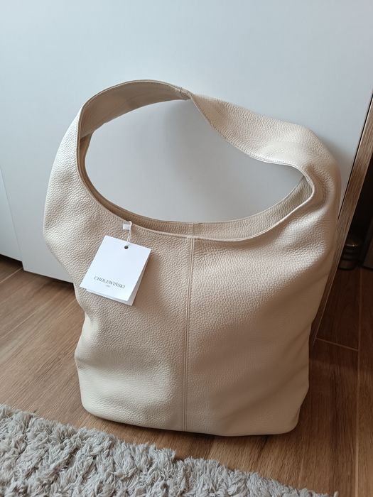 Torebka shopper bag włoska skóra Cholewiński