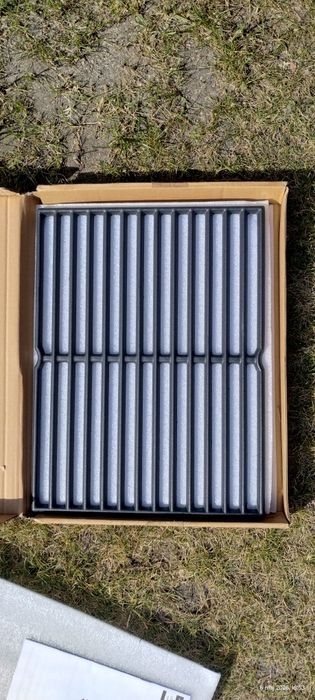 Ruszt żeliwny do grilla porządny solidny 57cmx30cm.  2 x 28.5cmx30cm