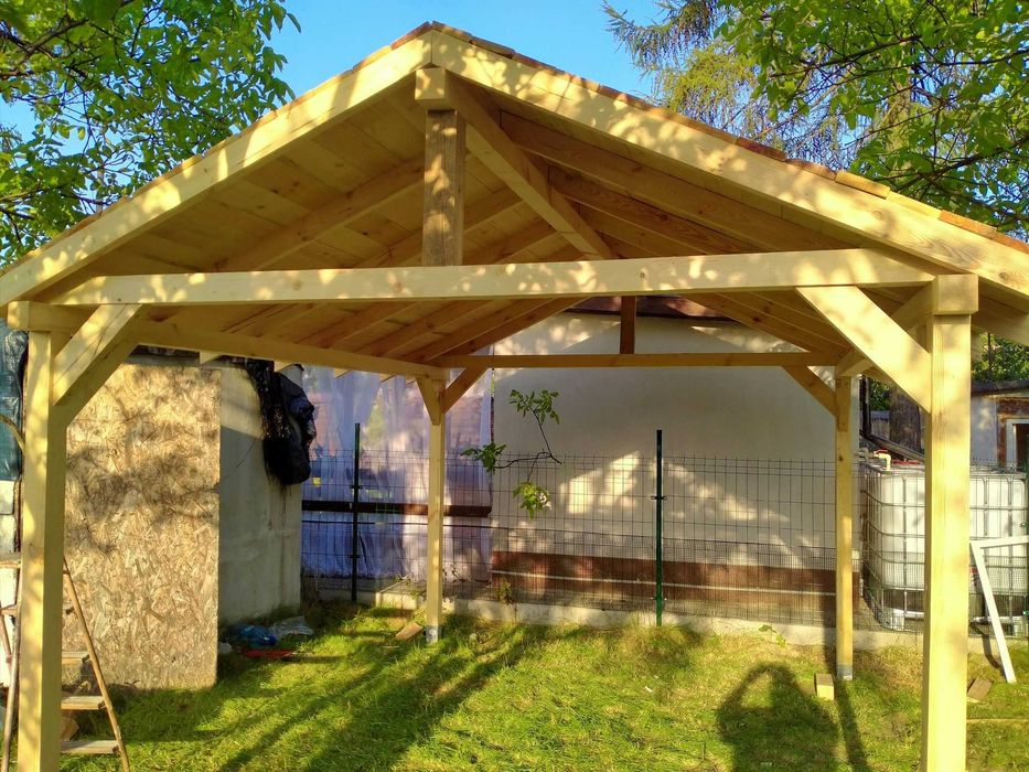 #Promocja Wiata garażowa, altana, carport 400x400 Impregnacja w cenie