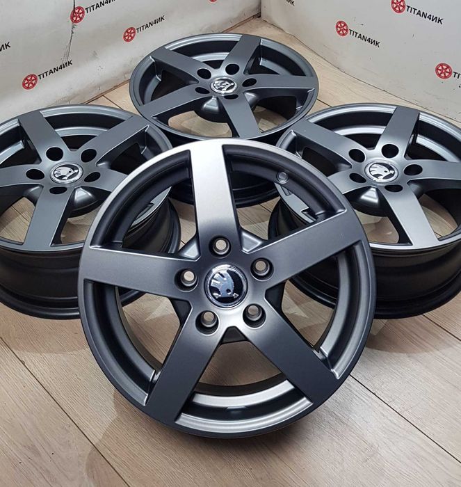Диски НОВІ Skoda R15 5x112 VW Caddy Touran T4 Passat Golf Octavia Audi