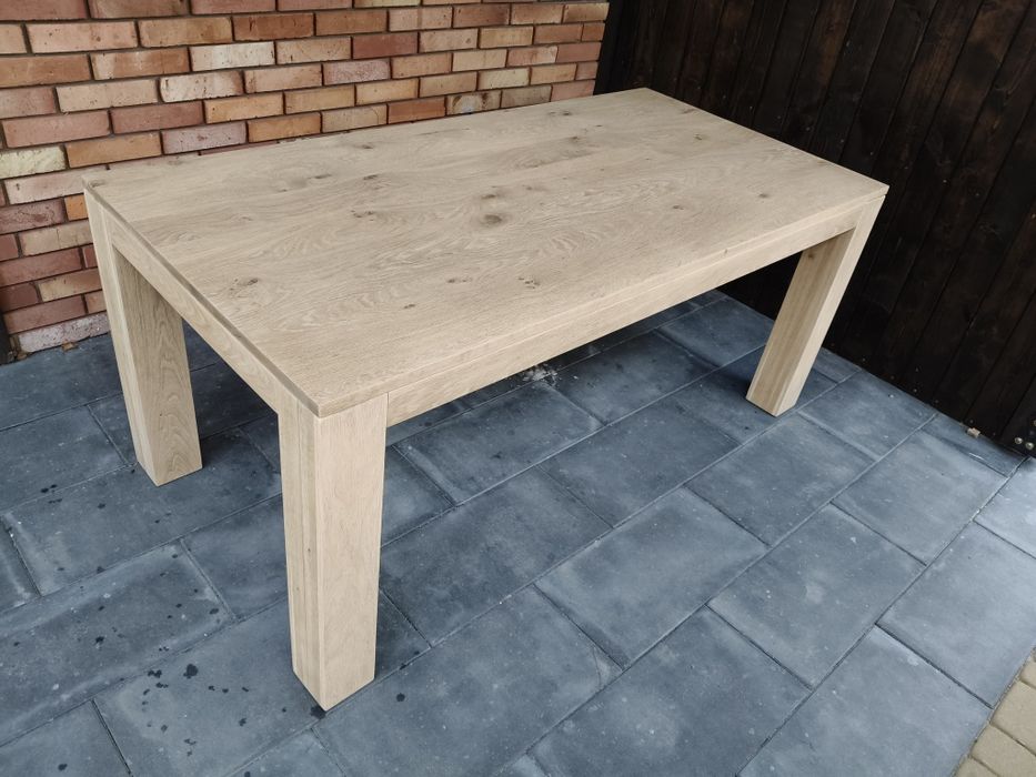 Stół dębowy / surowe drewno / oczyszczony