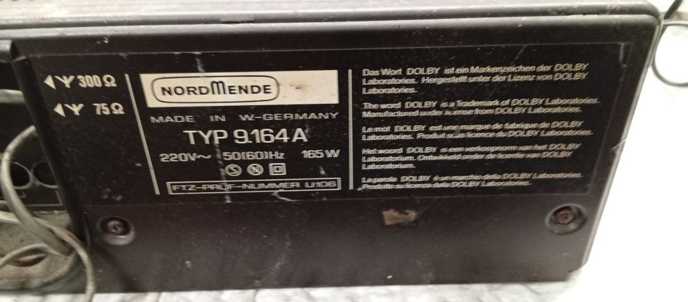 Nordmende magnetofon kombajn amplituner kolekcjonerski