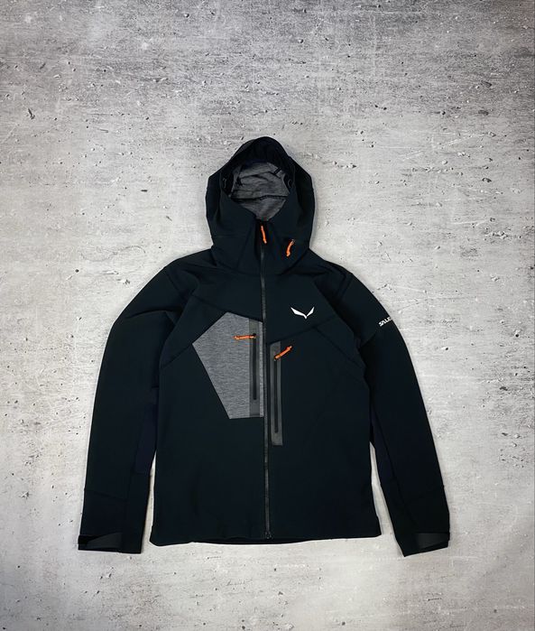 Salewa męska kurtka wiatrówka trekkingowa stan 8.5/10 wady pokazane rozmiar M