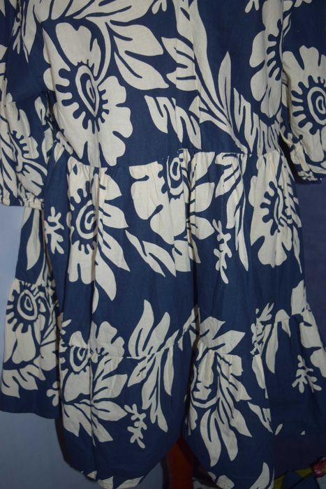 F & F Piękna sukienka bawełniana z lnem_44