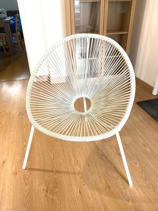Poltrona Metal e Rattan Sintético | Conforto e Estilo Vintage