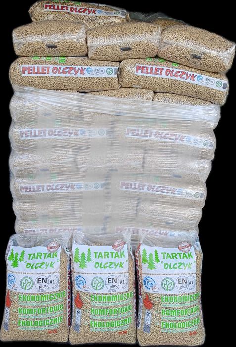 Pellet Olczyk 6mm 1050kg Certyfikat DINplus ENplus A1