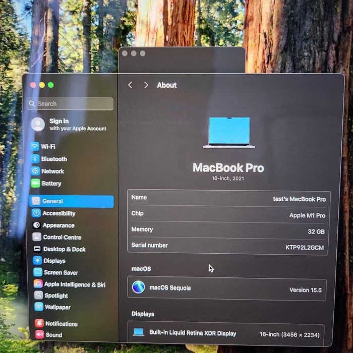 Macbook Pro, M1 Pro, 16", 32 RAM, 512 Gb SSD