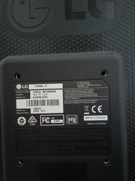 Monitor LG 22M38A - LED 21.5 FULL