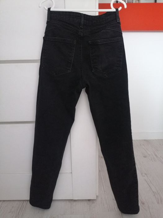 Spodnie jeansowe czarne sinsey 32 xxs