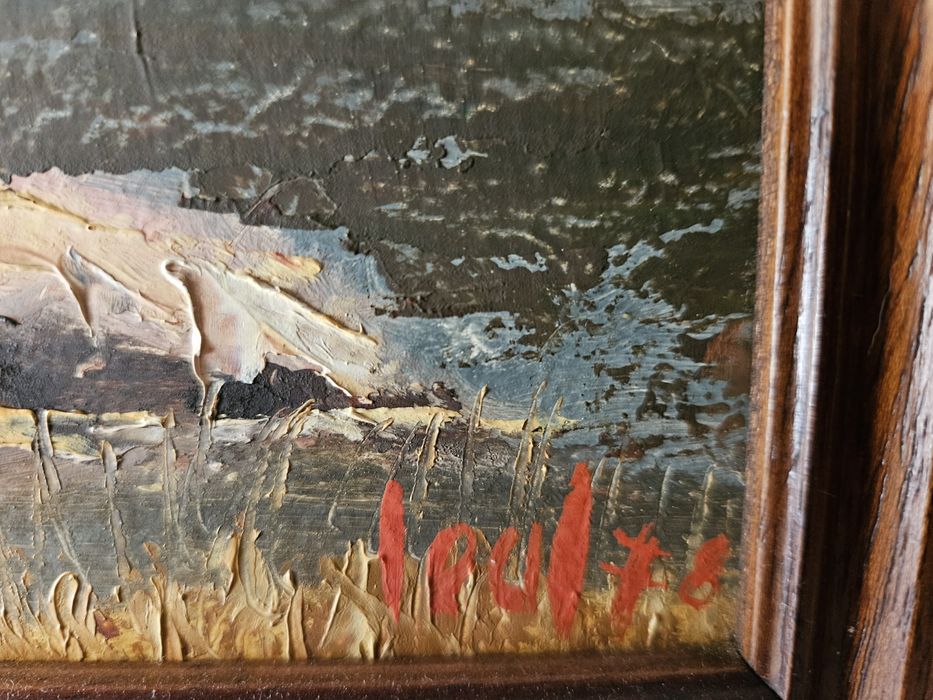 Pintura a óleo antiga