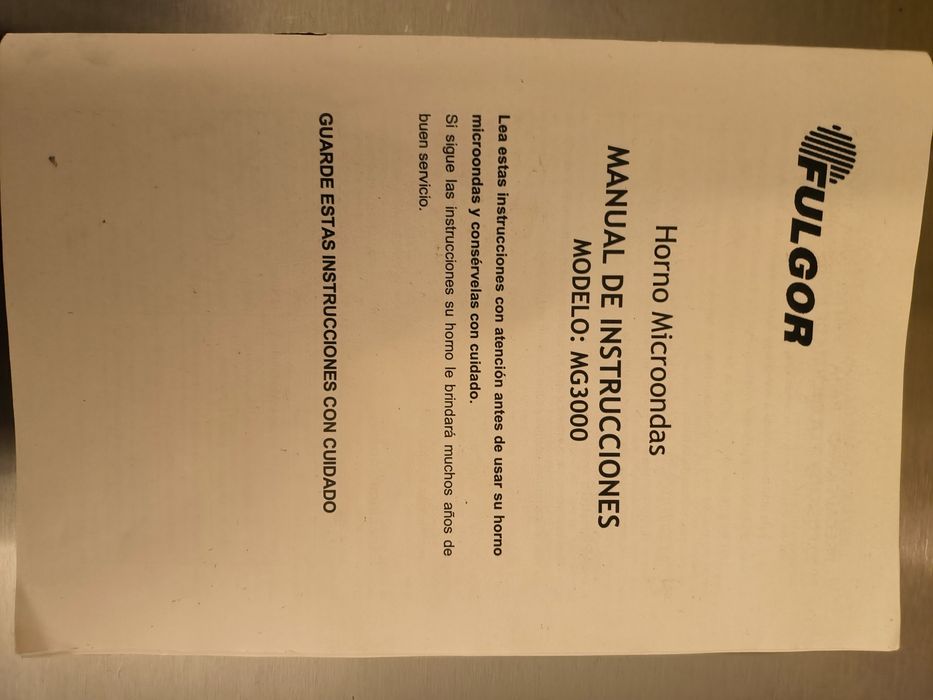 Microondas Fulgor MG3000