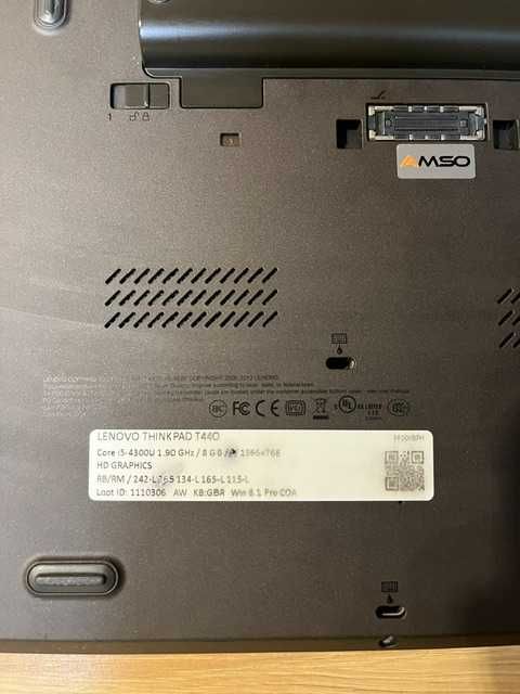 Lenovo ThinkPad T440 i5 8GB RAM SSD 128GB - SPRAWNY
