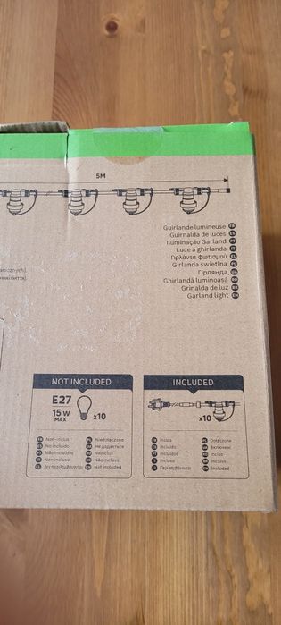 Girlanda ogrodowa Segoya 10x E27 15W