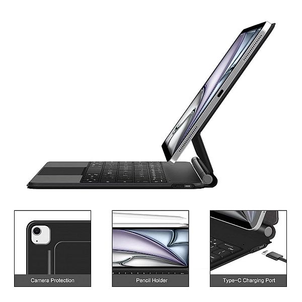 Tech-Protect Smartcase Magnetic + Keyboard Ipad Pro 12.9" 4 / 5 / 6 /