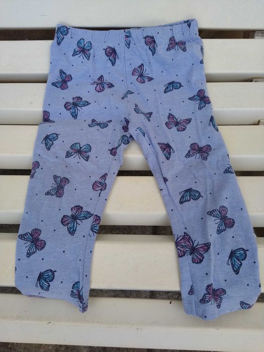Calças menina em algodão - 12 - 18 meses - Diversos padrões - 86 cm