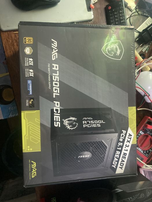 MSI MAG A750GL PCIE5 750W 80 PLUS GOLD Новий запакований