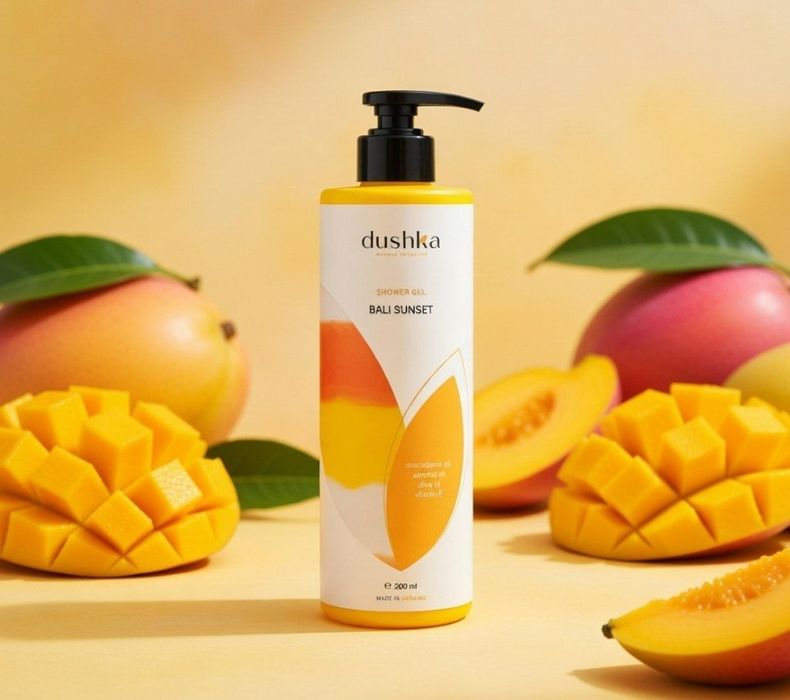 Гель для душу "Bali Sunset" 200 мл від натурального бренду Dushka