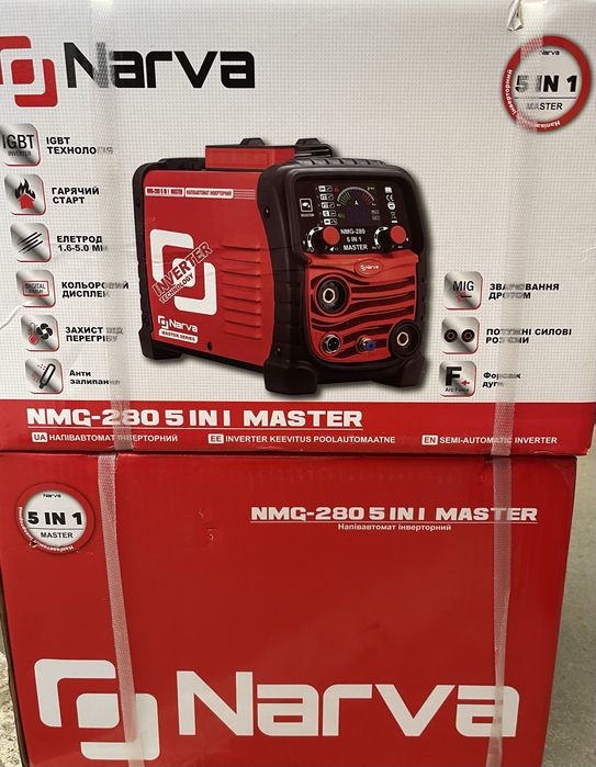 Сварочный полуавтомат NMG-280 5in1 master ( мини, флюс/газ, эл-д, под 1 кг)