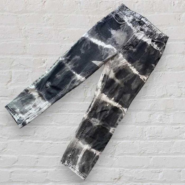 Jeansy szare tie die